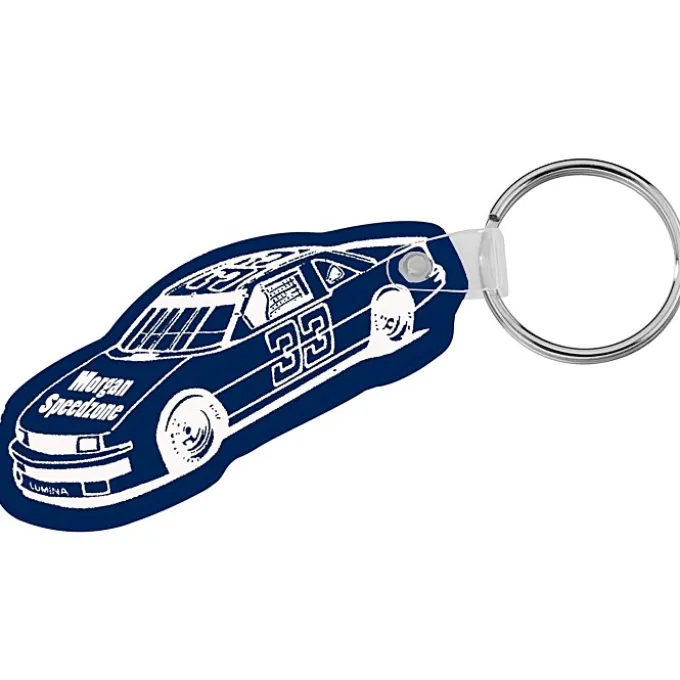 Race Car Soft Keychain - Opaque