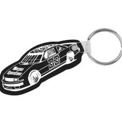 Race Car Soft Keychain - Opaque
