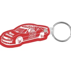 Race Car Soft Keychain - Translucent