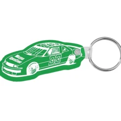 Race Car Soft Keychain - Translucent