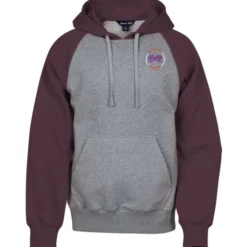 Raglan Colorblock Sport Hoodie - Embroidered
