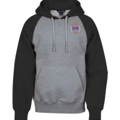 Raglan Colorblock Sport Hoodie - Embroidered