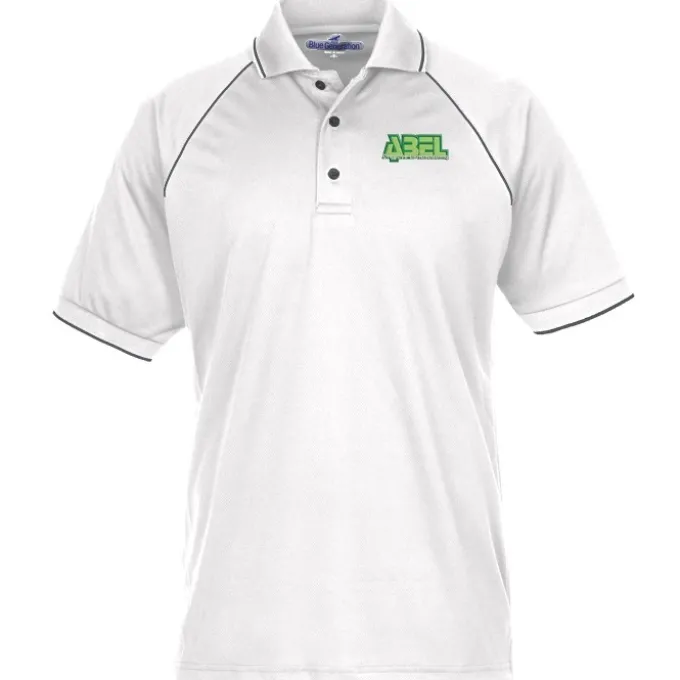 Raglan Sleeve Polo with Piping - Men's