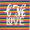 Rainbow Bandana - 22 inches x 22 inches
