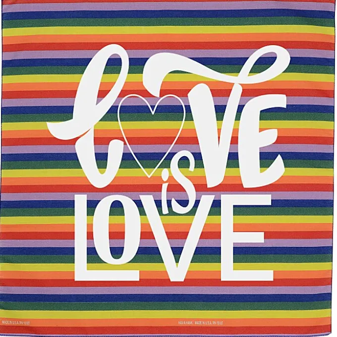 Rainbow Bandana - 22 inches x 22 inches