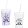 Rainbow Confetti Mood Cup with Straw - 20 oz