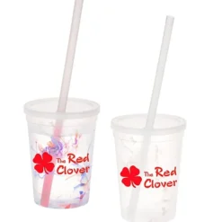 Rainbow Confetti Mood Cup with Straw - 11 oz