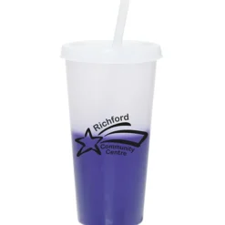 Rave Mood Tumbler with Lid and Straw - 26 oz