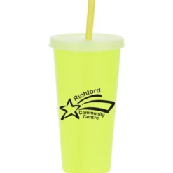 Rave Mood Tumbler with Lid and Straw - 26 oz