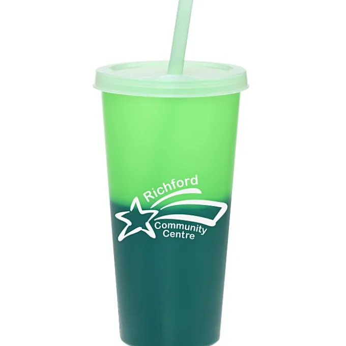 Rave Mood Tumbler with Lid and Straw - 26 oz