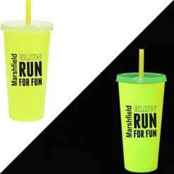 Rave Nite Glow Tumbler with Lid and Straw- 26 oz