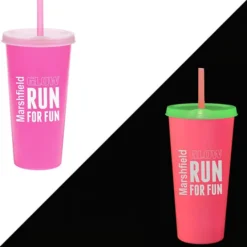 Rave Nite Glow Tumbler with Lid and Straw- 26 oz