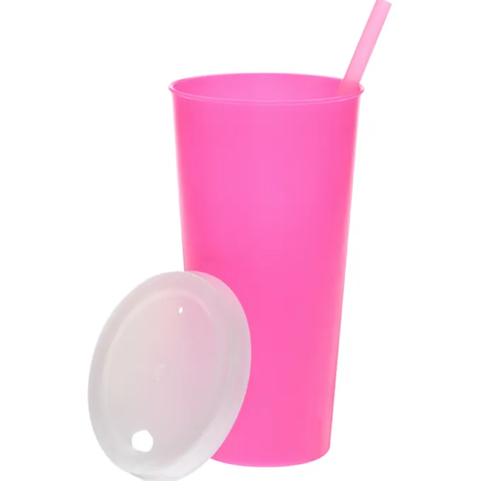 Rave Nite Glow Tumbler with Lid and Straw- 26 oz