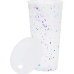 Rave Rainbow Confetti Mood Tumbler with Lid - 26 oz
