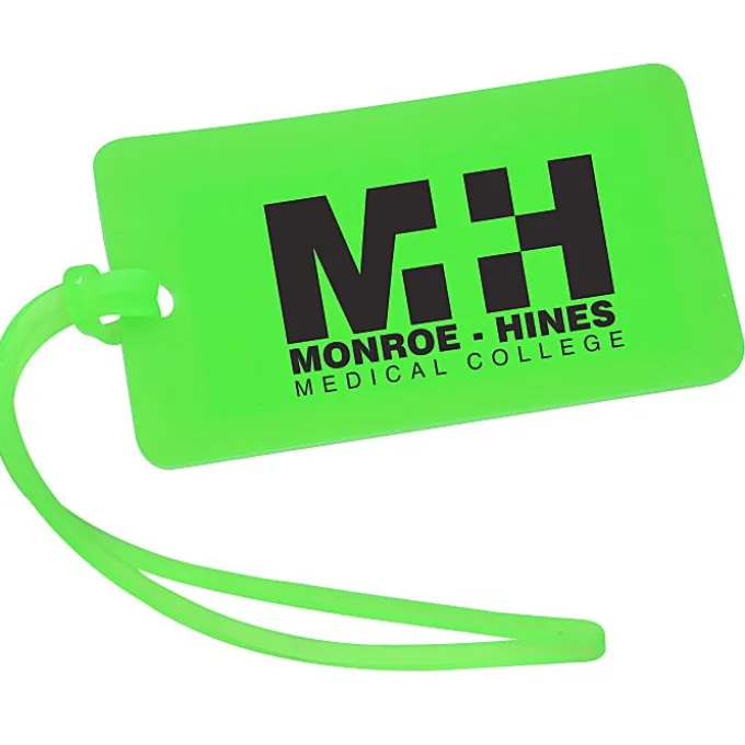 Rectangle Luggage Tag - 2 inches x 3 1/2 inches - Translucent