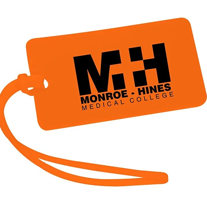 Rectangle Luggage Tag - 2 inches x 3 1/2 inches - Translucent
