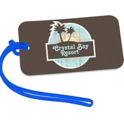 Rectangle Luggage Tag - 2 inches x 3 1/2 inches - Translucent - Full Color