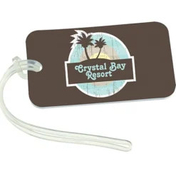 Rectangle Luggage Tag - 2 inches x 3 1/2 inches - Translucent - Full Color