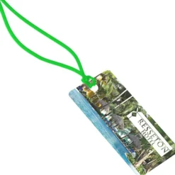Rectangle POLYspectrum Bag Tag - 2 inches x 4 inches - Translucent