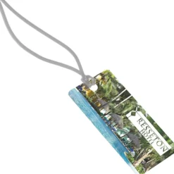 Rectangle POLYspectrum Bag Tag - 2 inches x 4 inches - Translucent