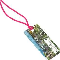 Rectangle POLYspectrum Bag Tag - 2 inches x 4 inches - Translucent
