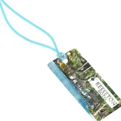 Rectangle POLYspectrum Bag Tag - 2 inches x 4 inches - Translucent