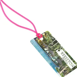 Rectangle POLYspectrum Bag Tag - 2 inches x 4 inches - Translucent