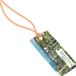Rectangle POLYspectrum Bag Tag - 2 inches x 4 inches - Translucent