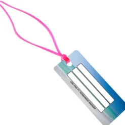 Rectangle POLYspectrum Bag Tag - 2 inches x 4 inches - Translucent