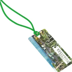 Rectangle POLYspectrum Bag Tag - 2 inches x 4 inches - Translucent