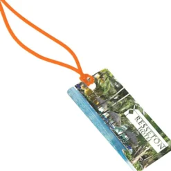 Rectangle POLYspectrum Bag Tag - 2 inches x 4 inches - Translucent
