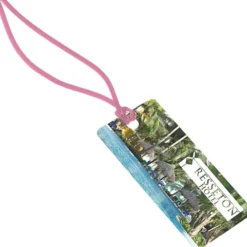 Rectangle POLYspectrum Bag Tag - 2 inches x 4 inches - Translucent