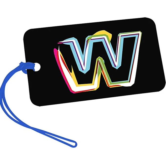Rectangle POLYspectrum Bag Tag - 3 inches x 5 inches - Opaque
