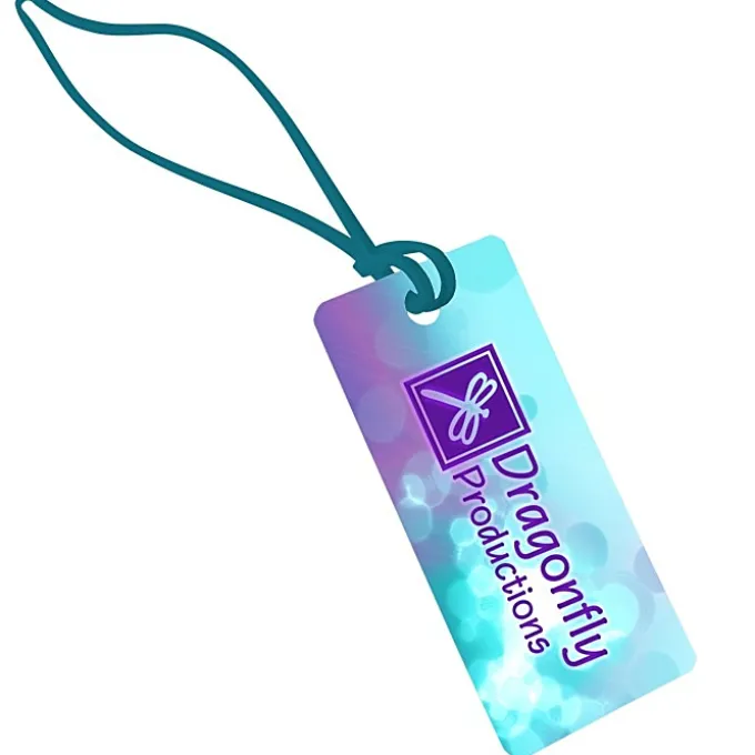Rectangle POLYspectrum Bag Tag - 2 inches x 4 inches - Opaque
