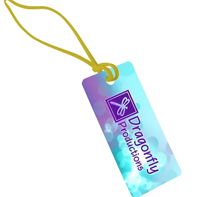 Rectangle POLYspectrum Bag Tag - 2 inches x 4 inches - Opaque