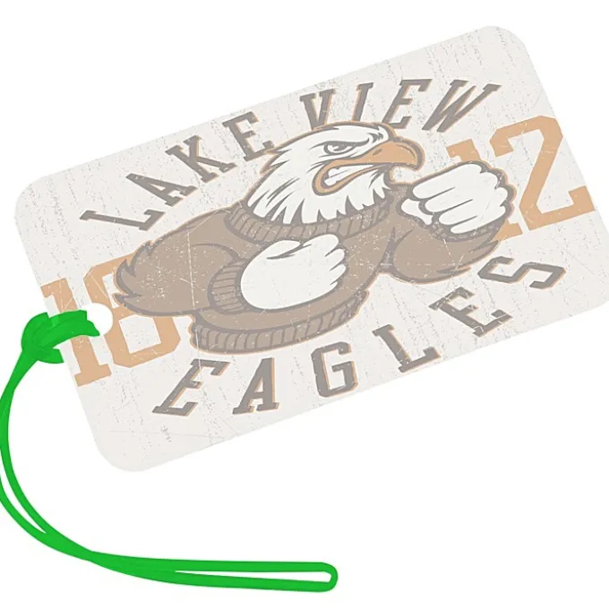 Rectangle POLYspectrum Bag Tag - 3 inches x 5 inches - Translucent