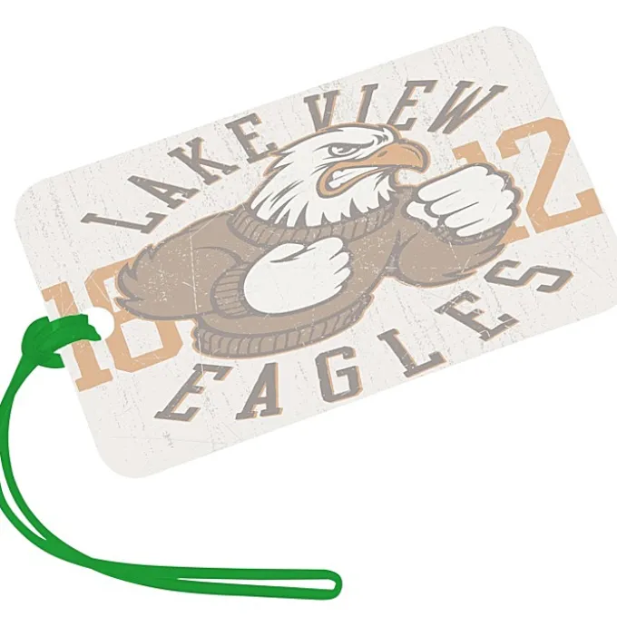 Rectangle POLYspectrum Bag Tag - 3 inches x 5 inches - Translucent