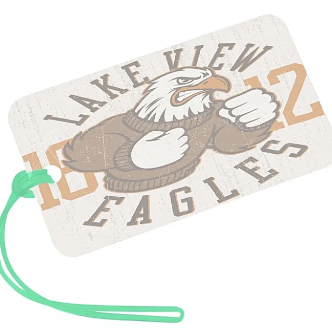 Rectangle POLYspectrum Bag Tag - 3 inches x 5 inches - Translucent