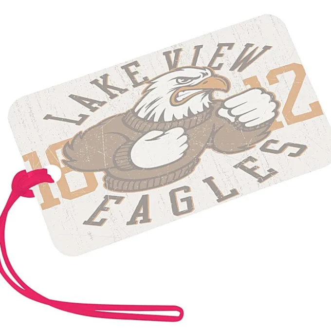 Rectangle POLYspectrum Bag Tag - 3 inches x 5 inches - Translucent