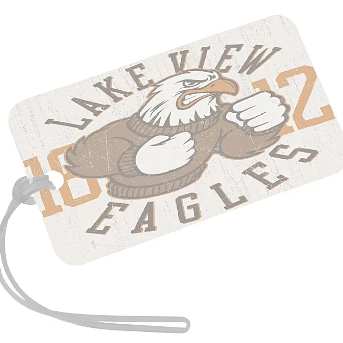 Rectangle POLYspectrum Bag Tag - 3 inches x 5 inches - Translucent