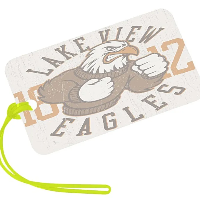 Rectangle POLYspectrum Bag Tag - 3 inches x 5 inches - Translucent