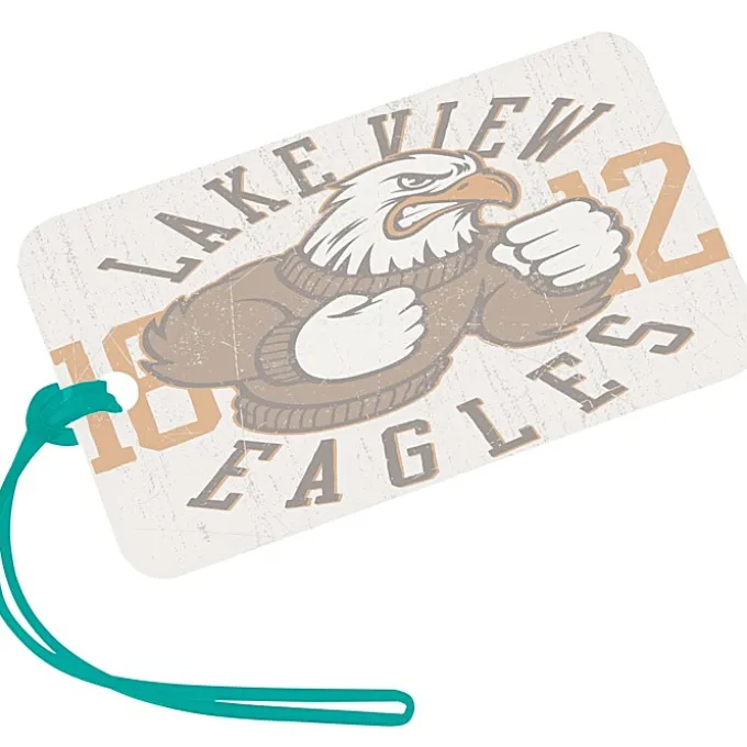 Rectangle POLYspectrum Bag Tag - 3 inches x 5 inches - Translucent