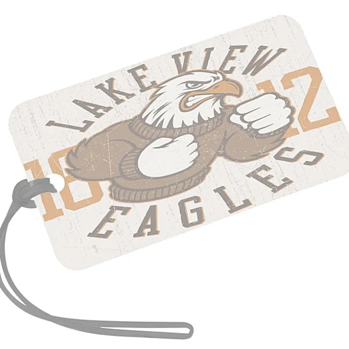 Rectangle POLYspectrum Bag Tag - 3 inches x 5 inches - Translucent