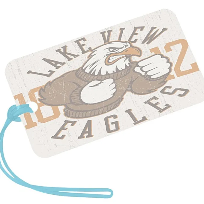 Rectangle POLYspectrum Bag Tag - 3 inches x 5 inches - Translucent