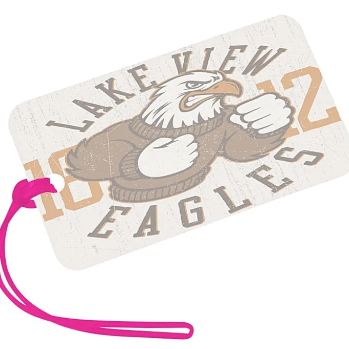 Rectangle POLYspectrum Bag Tag - 3 inches x 5 inches - Translucent