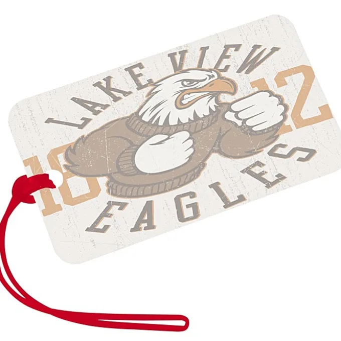 Rectangle POLYspectrum Bag Tag - 3 inches x 5 inches - Translucent