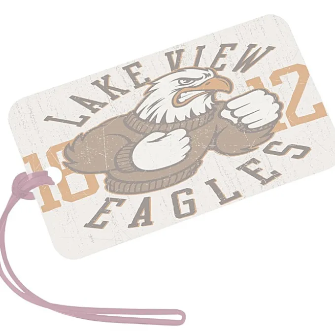 Rectangle POLYspectrum Bag Tag - 3 inches x 5 inches - Translucent