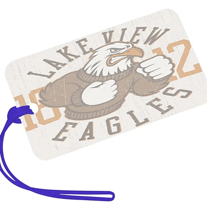 Rectangle POLYspectrum Bag Tag - 3 inches x 5 inches - Translucent