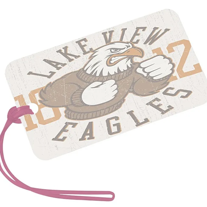 Rectangle POLYspectrum Bag Tag - 3 inches x 5 inches - Translucent