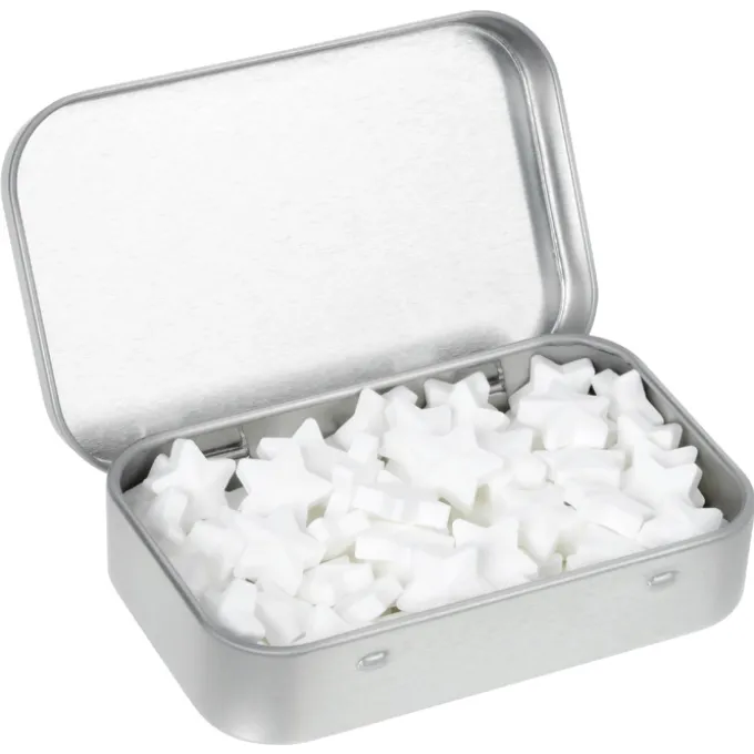 Rectangular Tin with Shaped Mints - Star
